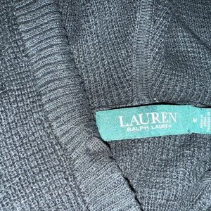 Lauren Ralph Lauren Charcoal Knit Cardigan